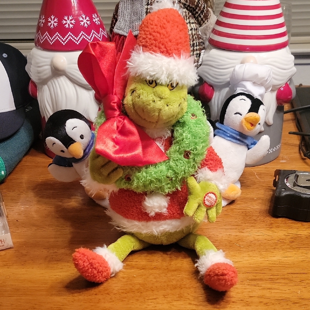 Hallmark Grinchy Claus Plush with Light and Sound